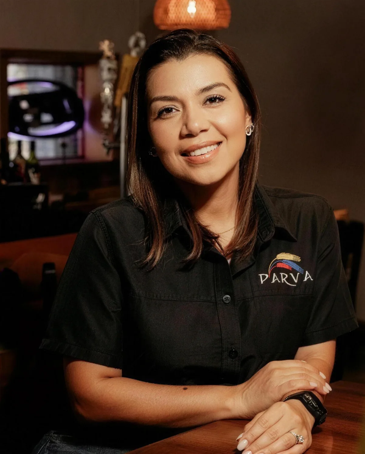 Emprendedora de la comunidad Bluprint en su negocio